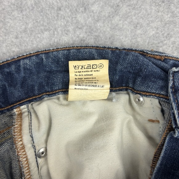 Acquaverde Jeans Natural Concept Runaway Stretch Button Leg Womens Size T/25 - Picture 8 of 9